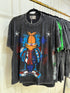 Charcoal Grey Animated Print Oversize T-shirts